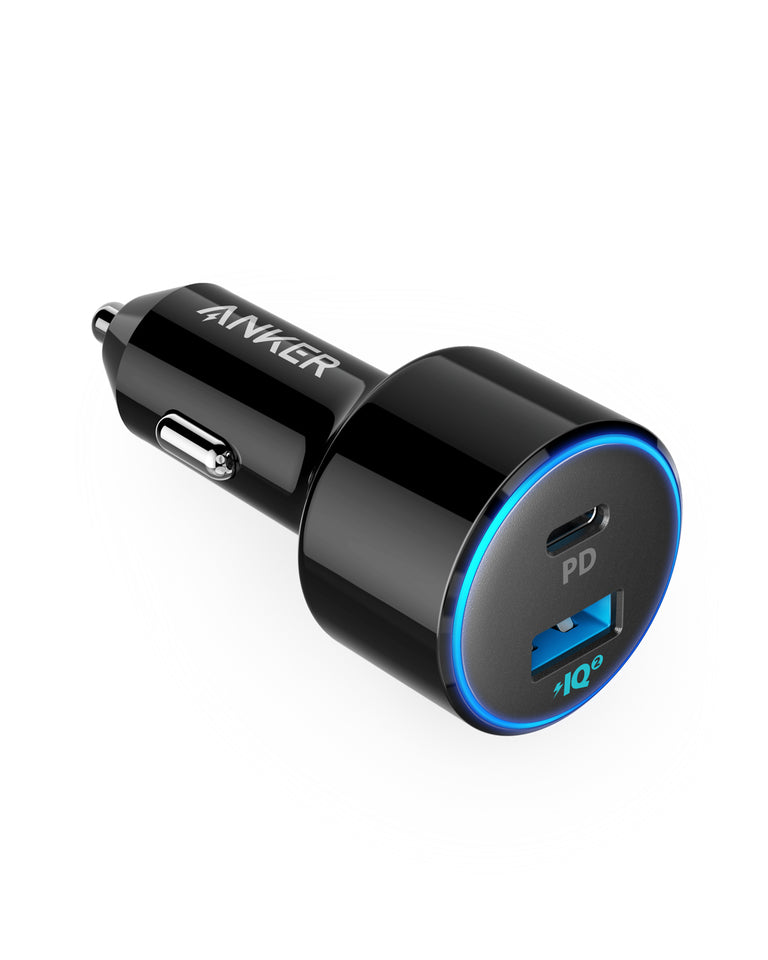 Anker 2-Port PowerDrive 33W Power Delivery Car Charger (with 6' PowerLine  Select USB-C to USB-C Cable) - Black 