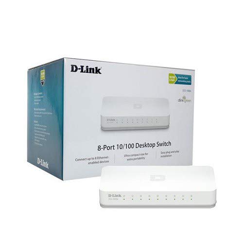 D-LINK DES-1008C 8-Port 10/100 Desktop Switch