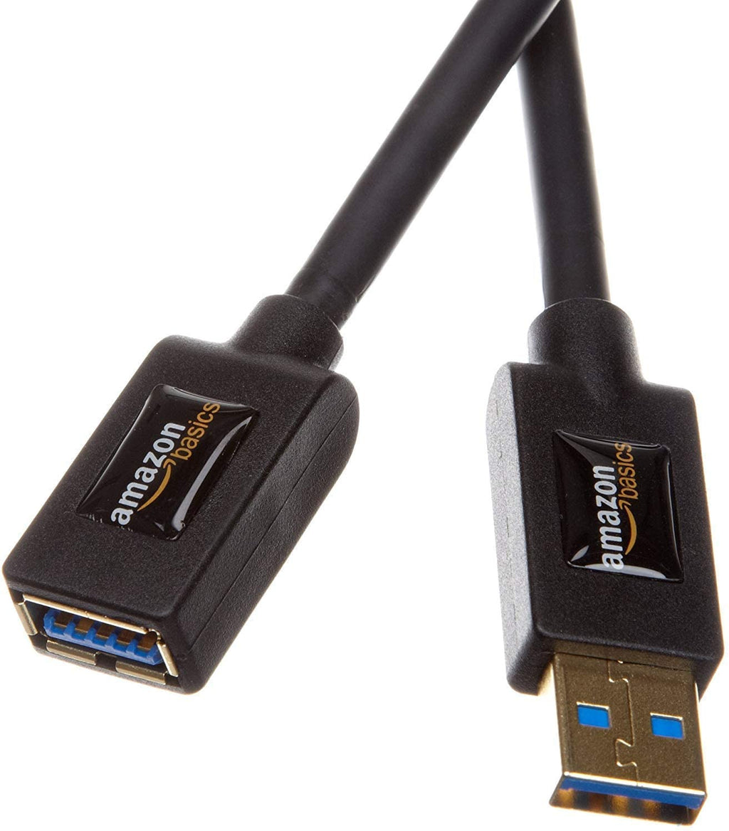 Basics USB 3.0 Extension Cable (B00NH12O5I) - A-Male to A-Female  Adapter Cord- 9.8 Feet (3.0 Meters)